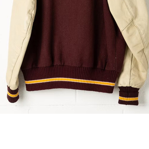 เสื้อแจ็คเก็ต Letterman Varsity แบบสั่งทำพิเศษสำหรับผู้ชาย ดีไซน์ชั้นนำ คอตั้ง แบบกลับด้านได้ ป้องกันแบคทีเรีย ระบายอากาศได้ดี สไตล์เบสบอลวิทยาลัย - Product Image 6