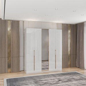ZQ MDF Wood <strong>Bedroom</strong> <strong>Furniture</strong> Sets Queen Size Storage Bed with Upholstered Headboard Full Size <strong>White</strong> High <strong>Gloss</strong> <strong>Bedroom</strong> Set - Product Image 5