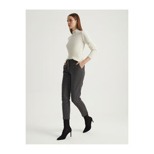 Women's <b>Slim</b> Cut Wool Blend Trousers - Product Image 2