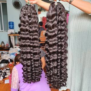 Ocean Wavy 30 Pouces Vietnamien Remy Cheveux Bundles Libre Emmêlement et Perte Extensions de Cheveux Humains Pas Cher - Product Image 6