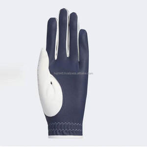 Gant de golf en cuir véritable souple avec design de doigts ventilés et ajustement sécurisé du poignet à pression - Product Image 1