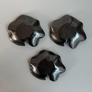 Ensemble de 3 bols en aluminium, finition nickel noir, résistant à la chaleur, design moderne et luxueux, fait à la main, pour les fêtes, les mariages et les cérémonies - Product Image 4