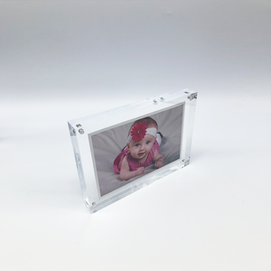 Nouveau à la mode personnalisé clair 11x17 8.5x11 8x10 6x8 5x7 4x6 pouces tailles acrylique fort et beau cadre photo magnétique - Product Image 6