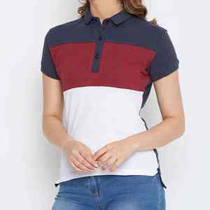 เสื้อโปโลผู้หญิงทรงเข้ารูป ระบายอากาศได้ดี สกรีนโลโก้ได้ ลำลอง ใส่สบาย คอปก - Product Image 1