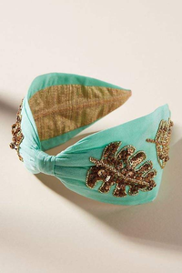 Nueva Diadema de Tela Hecha a Mano para Mujer con Cuentas, Perlas, Cadena de Estrás y Bordado para Fiestas y Eventos - Product Image 3