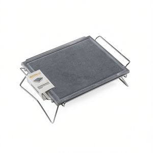 Placa de jabón DS30 40SP con soporte plegable de 40x30cm para planchas y sartenes Ompagrill - Product Image 2