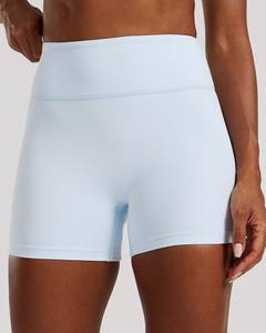Short taille haute essentiel bleu glacé pour femmes Short de fitness respirant et évacuant la transpiration Meilleure vente - Product Image 3