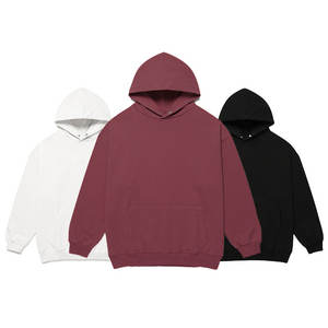 Survêtements à broderie 600 coton pour hommes 100% g/m² personnalisés poids lourd pour impression bouffante sweat à capuche surdimensionné d'hiver teint uni - Product Image 6