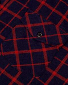 Camisa de franela a cuadros de algodón para hombre de fabricación personalizada OEM, franela suave y cómoda para uso diario - Product Image 3