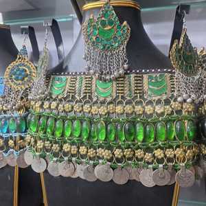 Custom Size and Design Afghan Jewelry Sets for Party Wear <b>Top</b> Quality Multi Color Wedding Jewellery Set - Product Image 4