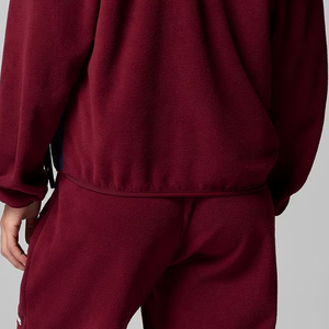 Sudadera de Forro Polar para Mujer, Uso Casual y al Aire Libre, Diseño de Bloques de Color con Logotipo Personalizado, Diseño de Cuello Alto con Cierre de Cremallera de un Cuarto, Moderno - Product Image 6