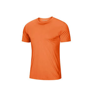 T-shirts d'été à séchage rapide pour hommes de haute qualité 100% coton T-shirt à col rond lourd prix de gros - Product Image 1