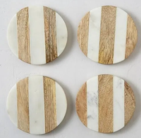 Sous-verre en bois et marbre de meilleure qualité gravé cadeaux de mariage tasse en pierre et tasse à café tapis de Table Design Unique utilisation dans la cuisine