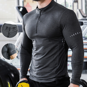 Wholesale <b>Men's</b> <b>Long</b> <b>Sleeve</b> Compression Shirt Base Layer Workout Fitness Running Shirts <b>Top</b> <b>Men's</b> <b>Gym</b> Wears - Product Image 2