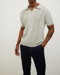 Suéter informal de ajuste holgado de punto clásico y de moda para hombres para ropa de invierno al aire libre jersey con logotipo personalizado y bordado - Product Image 2