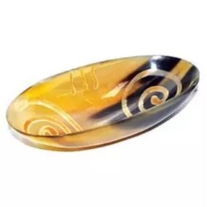 Tazón de masa de cuerno Tazón de fruta decorativo de búfalo natural de forma ovalada Tazón de cuerno pequeño al por mayor por F S International - Product Image 4