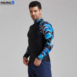 Camiseta de Compresión Deportiva Transpirable Personalizada de Manga Larga para Hombre, Fabricada en Spandex/Poliéster, con Sublimación de Color OEM y Logotipo Personalizado - Product Image 2