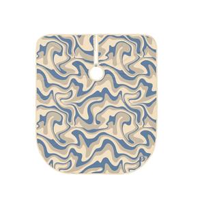 Vente en gros de cape ondulée bleue pour salon de coiffure avec logo personnalisé Cape PRO ondulée bleue pour salon Baber à la mode - Product Image 1
