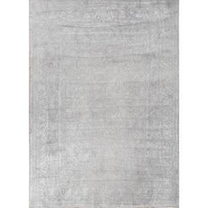 Alfombra Aalam Azul de Lana y Seda Anudada a Mano, Diseño Clásico Floral Abstracto Rectangular para Pasillo, Dormitorio, PAE-6161 - Product Image 1