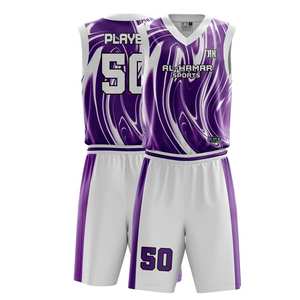 Conjunto de Ropa de Baloncesto de Diseño Personalizado de la Mejor Calidad, Ropa Deportiva sin Mangas, Diseño por Sublimación, Tallas Grandes, Certificado BSCI, Estampado - Product Image 6