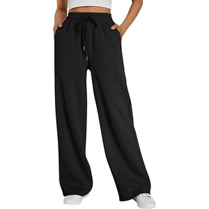 Pantalones Deportivos de Felpa Lavada para Mujer, 100% Algodón, Corte Holgado, Estilo Urbano, Talla Grande, Venta al por Mayor, Personalizados - Product Image 1