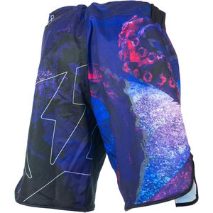 Short de course décontracté avec logo personnalisé pour hommes, vêtements de sport tricotés avec décoration en dentelle, maillot de bain de fitness OEM, couleur personnalisée - Product Image 2