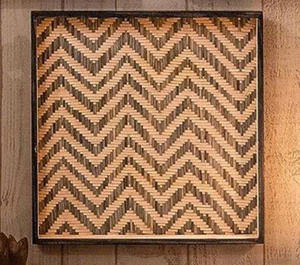 PARED BAMBÚ MADERA DECORACIÓN CON GANCHO COSAS COLGANTE - Product Image 5