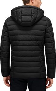Ultra Light Men's <b>Packable</b> Puffer <b>Jacket</b> Detachable Hood Warm Quilted Bubble Coat Wholesale Winter <b>Jackets</b> - Product Image 4