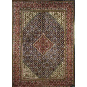 One Of The Kind Hand-Knotted Persian <b>Wool</b> Rug _ Luxurious Vintage Design, 13'1 x 9'8, Artisan <b>Crafted</b> - Product Image 1