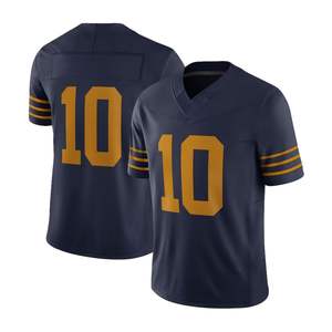 Precio barato ligero transpirable 100% poliéster Rendimiento uniforme hombres mujeres jóvenes sublimación fútbol americano Jerseys - Product Image 4