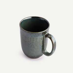 แก้วเซรามิกเคลือบสีแบบกำหนดเองพร้อมหูจับไม้ ป้องกันการรั่วซึม ลายเรียบ สำหรับร้านกาแฟและร้านอาหาร บริการเครื่องดื่มร้อน - Product Image 5