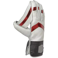 Guantes de críquet para portero, hechos en fábrica, diseños personalizados, corte de cuero, duraderos, cómodos, transpirables, alta calidad, personalizables