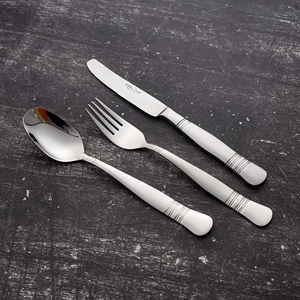 New Arrival thép không gỉ thì<span class=keywords><strong>a</strong></span> cho nhà hàng ăn tối bảng muỗng biểu tượng tùy chỉnh dao kéo đầu nhọn muỗng <span class=keywords><strong>4</strong></span> người - Product Image 2