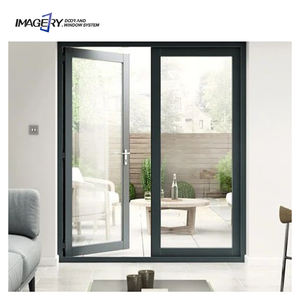 Portes battantes en aluminium <span class=keywords><strong>porte</strong></span> française avec feuilleté trempé <span class=keywords><strong>triple</strong></span> <span class=keywords><strong>vitrage</strong></span> pour l'<span class=keywords><strong>entrée</strong></span> conservation de la chaleur - Product Image 4