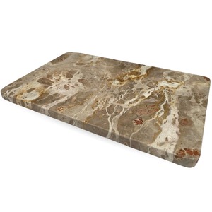 Planche à découper de luxe en marbre brun Plateau de cuisine élégant et durable idéal pour couper l'affichage du fromage de service et l'utilisation de cadeaux - Product Image 1