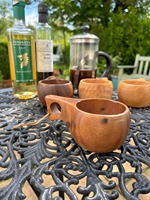 Mug Kuksa en bois de bouleau naturel artisanal - Anti-fuite, écologique, vaisselle nordique classique pour le camping en plein air, les voyages et la maison