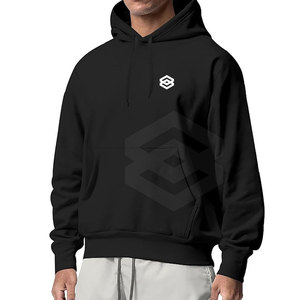 Sudadera con capucha de gran tamaño de invierno de alta calidad para hombre, diseño informal con capucha y patrón sólido, impresión Digital, suministro ODM - Product Image 3