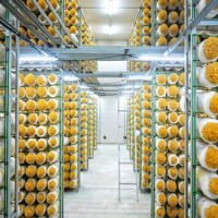 Panneaux sandwich industriels en PU pour entrepôts frigorifiques commerciaux de taille moyenne, pour salles de culture de champignons et la culture industrielle de champignons