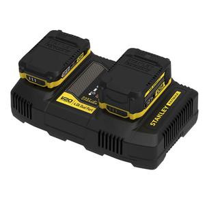 Chargeur double batterie 18V Stanley pour outils électriques - Product Image 1
