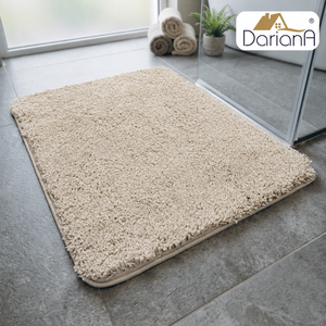 พรมเช็ดเท้ากันลื่น DarianA พรีเมียม รุ่นโมเดิร์น เป็นมิตรกับสิ่งแวดล้อม ผลิตจากโพลีเอสเตอร์เนื้อนุ่ม สีพื้น รูปทรงสี่เหลี่ยมผืนผ้า ด้านหลังเป็นยางกันลื่น หนา พร้อมสกรีนโลโก้ตามสั่ง - Product Image 3