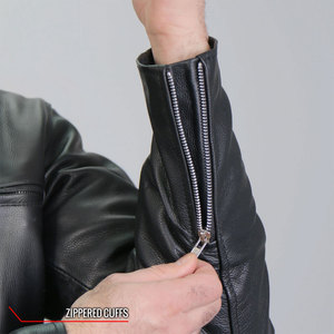 Chaqueta de cuero genuino para hombre con forro acolchado Diseño elegante y cálido Ideal para aventuras al aire libre - Product Image 6