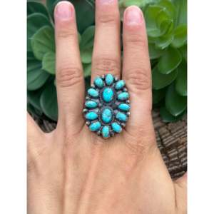 Conjunto de Joyería Fina Sheila Tso, Anillo de Plata de Ley con Turquesa en Talla 10 - Product Image 2