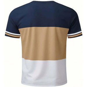 T-shirt pour homme au design personnalisé, 100% coton, toile de haute qualité, séchage rapide, respirant, style décontracté, col rond, manches courtes, coupe classique - Product Image 4