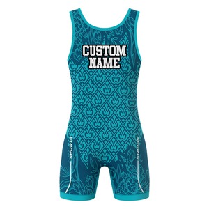 Sublimación personalizada Color Plus Size Men's Wrestling Singlets Body de secado rápido sin costuras a precio barato - Product Image 3