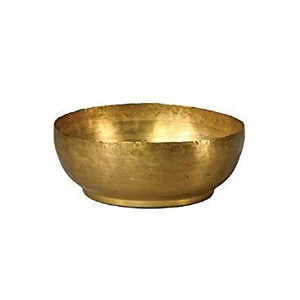Cuenco para mezclar alimentos de estilo Vintage de latón, cuenco para servir alimentos, cuenco para servir de almacenamiento multifunción, cuenco clásico - Product Image 1