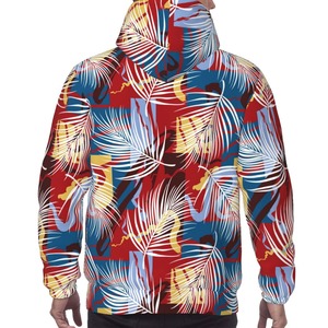 Sudadera con capucha personalizada con estampado Hawaiano de poliéster 100% para hombre, nuevo estilo con estampado digital, temporada de otoño, fabricada en Pakistán - Product Image 5