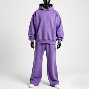 2025 nouveauté personnalisé hommes survêtements Logo Tech polaire Zip plaine Jogging hommes survêtement hommes sweats à capuche fabricant en gros - Product Image 6