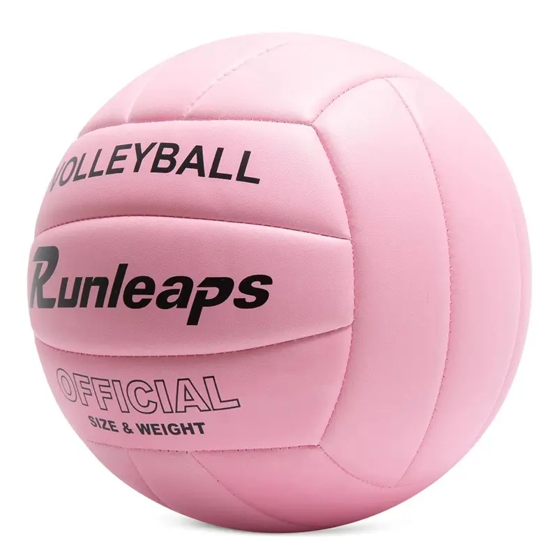 Pink Volleyball Ball Official Size 5 Indoor Volleyball for Men Women Youth Outdoor Beach Games Gym Training Sports Waterproof