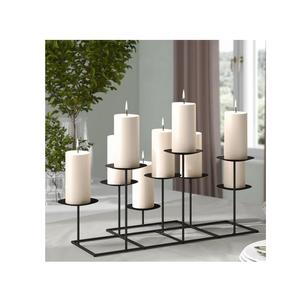 Antique finish metal <b>candle</b> <b>holder</b> set suitable for indoor outdoor use weddings parties festive occasions and home decor - Product Image 2