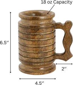 High-Quality Wooden Drink Cup Koi Best-Selling Insulated Natural Wood Cups <b>Reusable</b> Wooden <b>Mugs</b> for Hot and Cold Beverages - Product Image 2